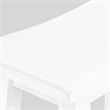 East West Furniture Table/2 Stools/1 Bench in Wire Brushed Bright White