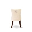 East West Furniture 5-Piece Kitchen Table Set in Mahogany/Light Beige