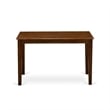 East West Furniture 3-Piece Dining Set in Burgundy/Antique Walnut