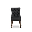 East West Furniture 5-Piece Dinette Set in Dark Gray/Antique Walnut