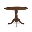 East West Furniture 5-Piece Dining Table Set in Antique Walnut/Willow Green