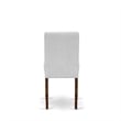 East West Furniture 5-Piece Dining Table Set in Antique Walnut/Light Gray