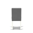 East West Furniture 3-Piece Dining Set in Linen White/Platinum Gray