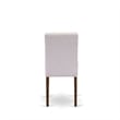 East West Furniture 5-Piece Dining Room Set in Antique Walnut/Mist Beige