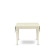 East West Furniture 5-Piece Dining Set in Linen White/Beige Red