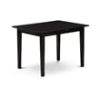 East West Furniture 5-Piece Dining Set in Black/Willow Green