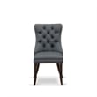 East West Furniture 7-Piece Dining Set in Distressed Jacobean/Platinum Gray