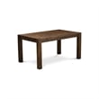 East West Furniture 7-Piece Dining Table Set in Distressed Jacobean/Navy Blue