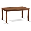 East West Furniture 5-Piece Modern Dining Table Set in Mahogany/Willow Green