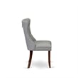 East West Furniture 5-Piece Dinette Set in Mahogany/Light Gray