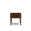 East West Furniture 5-Piece Kitchen Set in Mahogany/Beige Red