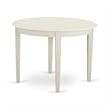 East West Furniture 5-Piece Kitchen Table Set in Linen White/Light Beige