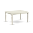 East West Furniture 5-Piece Dinette Set in Linen White/Light Beige
