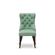 East West Furniture 7-Piece Kitchen Set in Willow Green/Distressed Jacobean