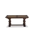 East West Furniture 7-Piece Dining Table Set in Distressed Jacobean/Black
