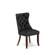 East West Furniture 7-Piece Dining Room Set in Mahogany/Dark Gray