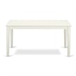 East West Furniture 7-Piece Dining Table Set in Linen White/Platinum Gray