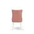 East West Furniture 7-Piece Dining Room Set in Linen White/Beige Red
