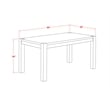 East West Furniture 7-Piece Dining Table Set in Distressed Jacobean/Willow Green
