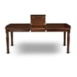 East West Furniture 7-Piece Kitchen Table Set in Mahogany/Beige Red