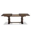 East West Furniture 9-Piece Dining Set in Distressed Jacobean/Navy Blue