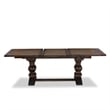 East West Furniture 9-Piece Dining Set in Distressed Jacobean/Navy Blue