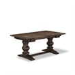 East West Furniture 9-Piece Dining Set in Distressed Jacobean/Navy Blue