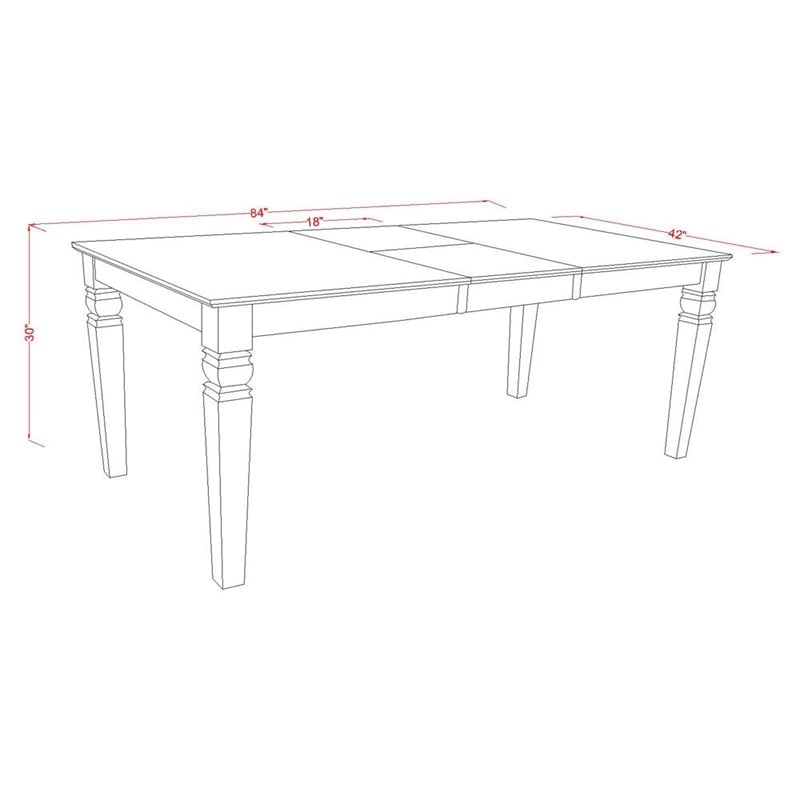 East West Furniture 9-Piece Dinette Set in Black/Navy Blue