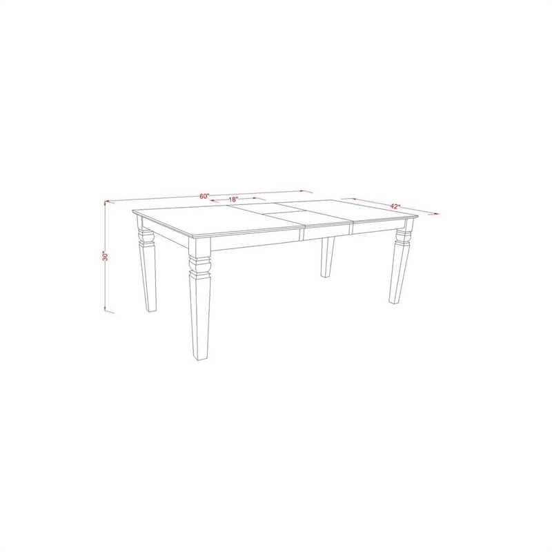 East West Furniture 9-Piece Dining Table Set in Black/Dark Navy Blue