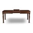 East West Furniture 7-Piece Kitchen Table Set in Mahogany/Burgundy