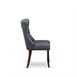 East West Furniture 3-Piece Dining Room Set in Antique Walnut/Platinum Gray