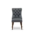 East West Furniture 3-Piece Dining Room Set in Antique Walnut/Platinum Gray