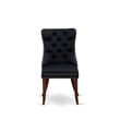 East West Furniture 3-Piece Dining Set in Mahogany/Black