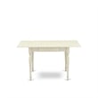 East West Furniture 3-Piece Dining Table Set  in Linen White/Willow Green