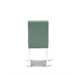 East West Furniture 3-Piece Modern Dining Table Set in Linen White/Willow Green