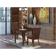 East West Furniture 3-Piece Modern Dining Table Set in Mahogany/Burgundy