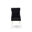 East West Furniture 3-Piece Dinette Set in Linen White/Black
