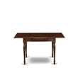 East West Furniture 3-Piece Dining Set in Mahogany/Burgundy