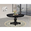 East West Furniture Ferris Modern Kitchen Table in Black Finish