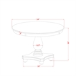 East West Furniture Ferris Modern Kitchen Table in Black Finish