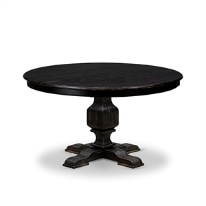 East West Furniture Ferris Dining Room Table in Black Finish