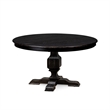 East West Furniture Ferris 5 Piece Round Kitchen Table Set in Black Finish