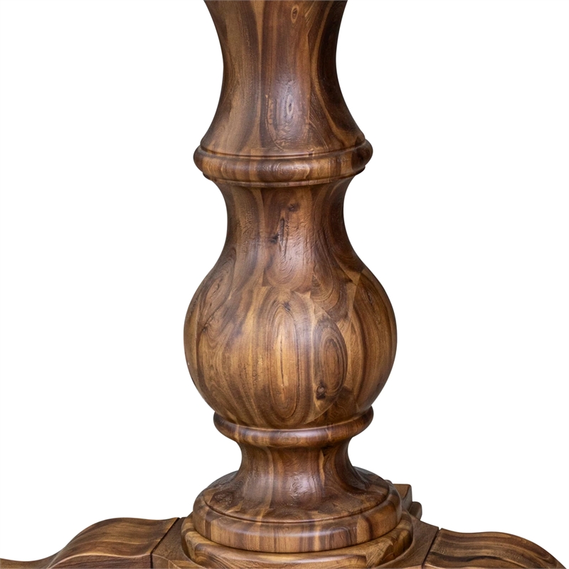 East West Furniture Ferris Wood Dining Table in Walnut Finish