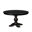 East West Furniture Ferris Wood Dining Table in Black Finish