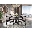 East West Furniture Dublin 5-Piece Dining Room Set in Black Finish