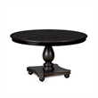 East West Furniture Ferris 5 Piece Round Dining Set in Black Finish