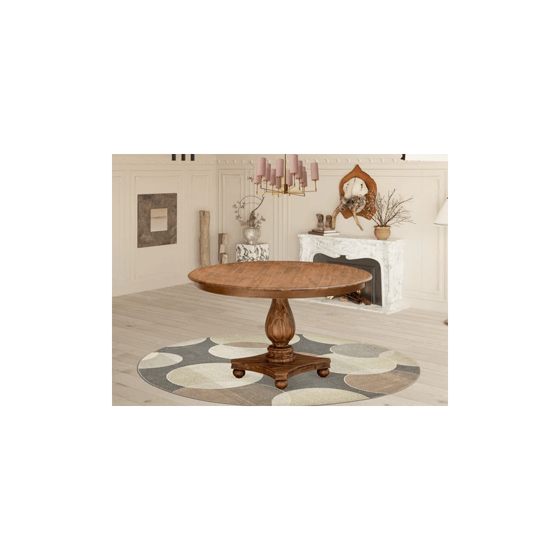 East West Furniture Ferris 5-Piece Dining Room Set in Walnut Finish