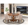 East West Furniture Ferris 5-Piece Modern Dining Set in Walnut Finish
