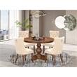 East West Furniture Ferris 5-Piece Dining Room Set in Walnut Finish