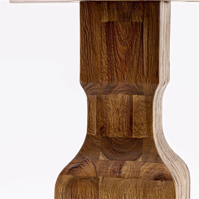 East West Furniture Ferris 7-Piece Dining Table Set in Walnut Finish